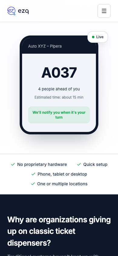 Tichetul digital așa cum îl vede vizitatorul pe telefon, direct în browser.